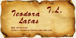 Teodora Latas vizit kartica